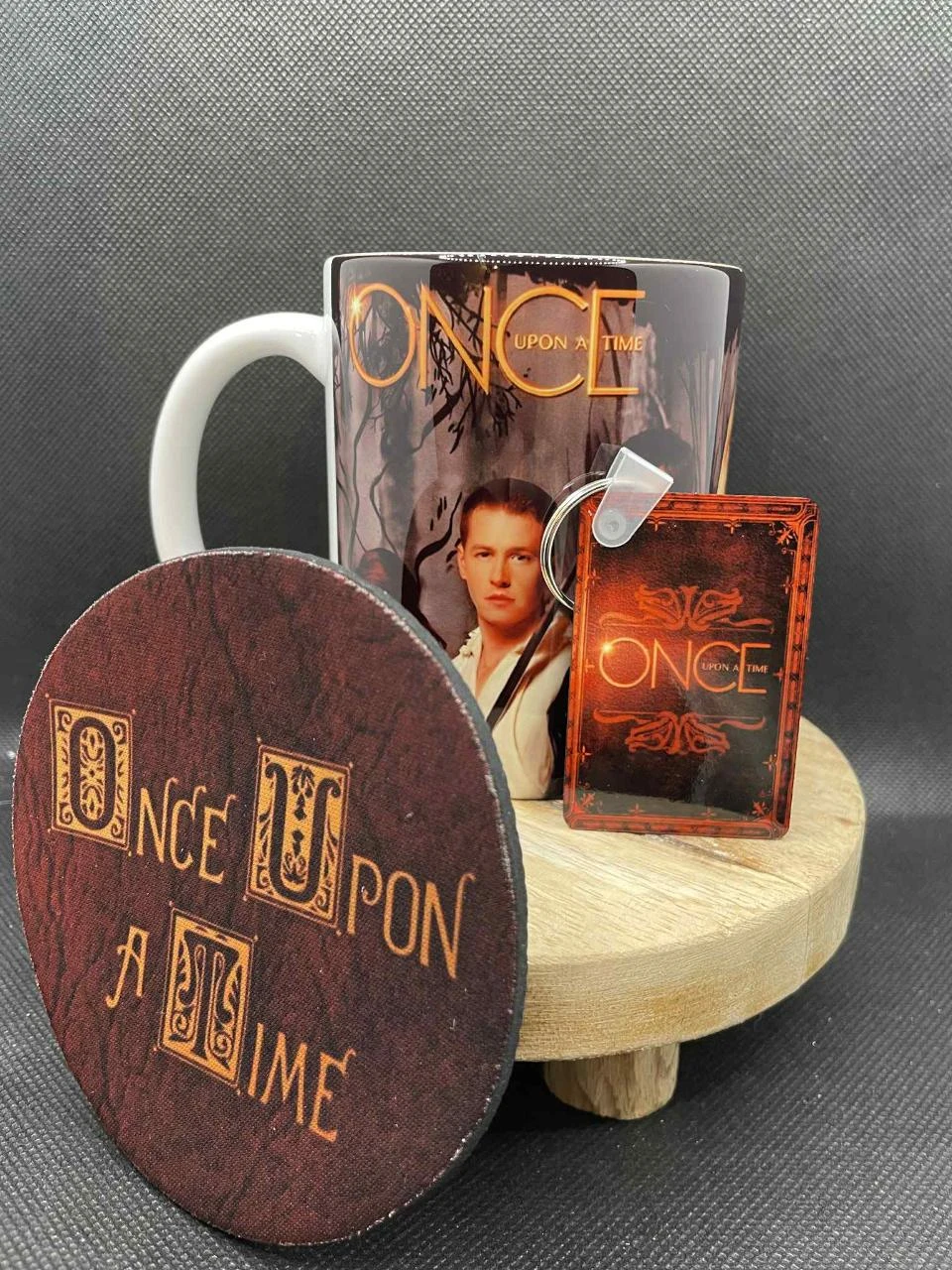 🎁 Cadeauset Mok – Mok + Sleutelhanger + Mokmat – Once Upon a Time ✨🏰 – photo 2